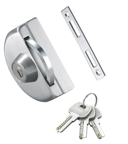 Semicircle Glass gate lock