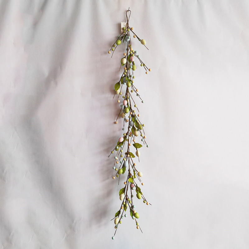 Artificial Spring Garland With Leaf And Berry