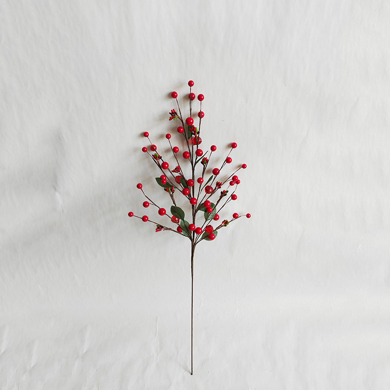 Home Decorations Red Berry Picks For Christmas