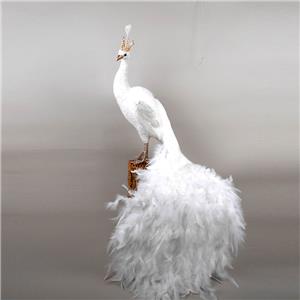 Christmas Decoration Handmade Feather Peacock