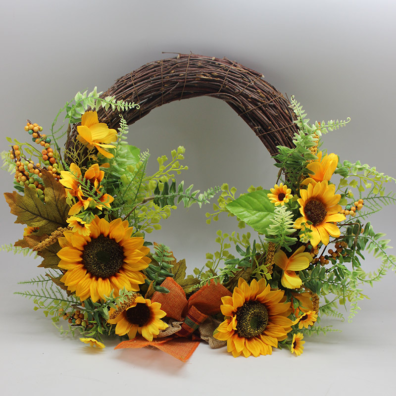 autumn maple leaves wreath
