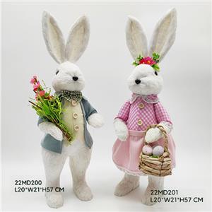 Easter Party Decorative Rabbit With Basket