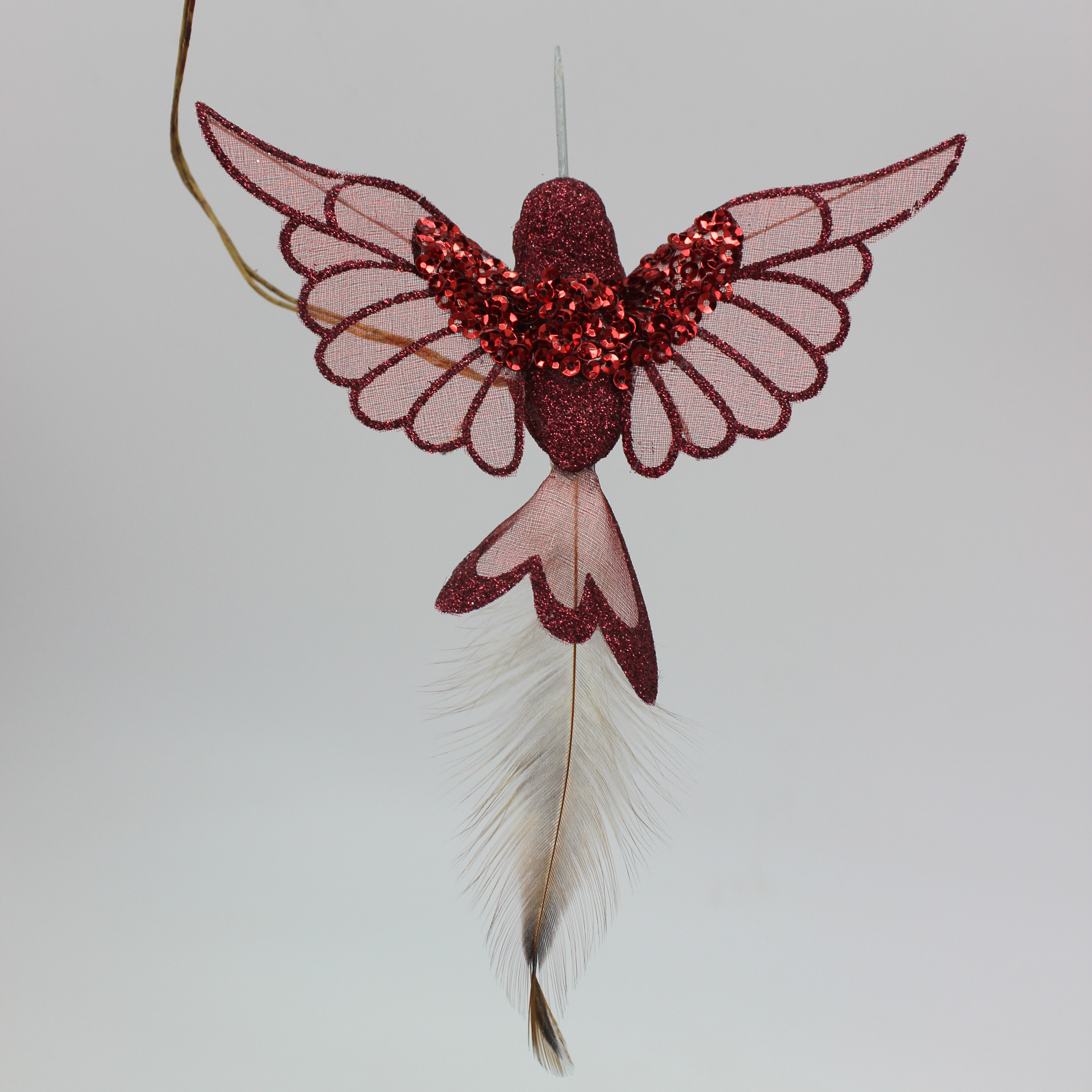 Christmas Feather Bird Foam Decoration