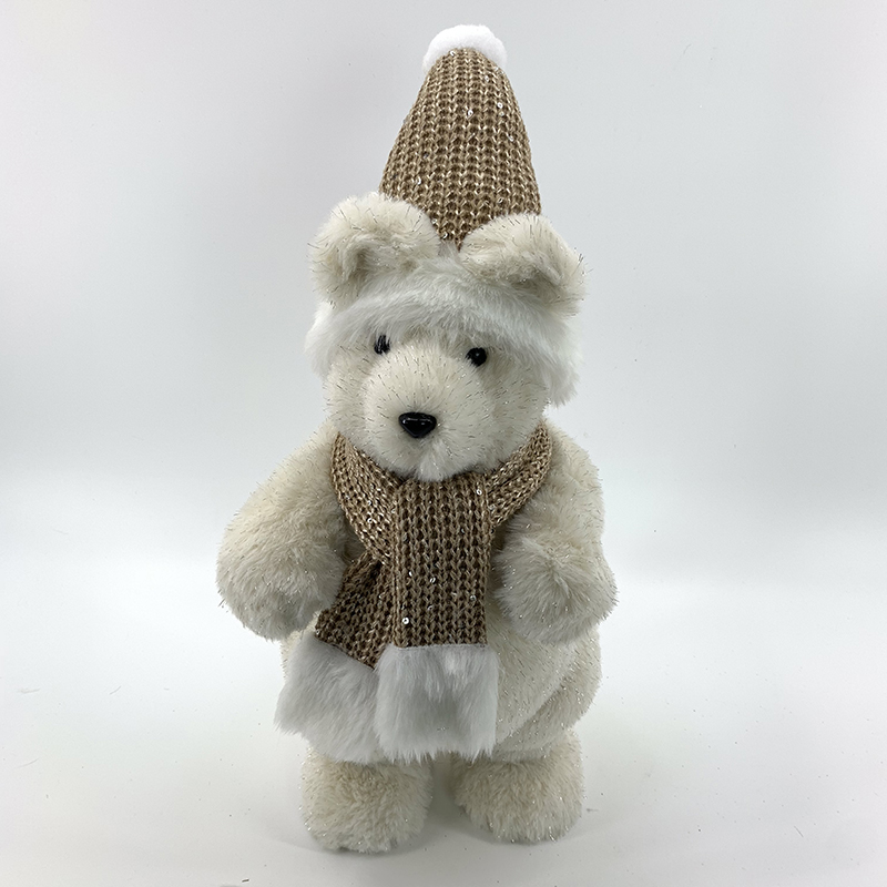 Plush Bear Christmas Decoration Home Decor Holiday