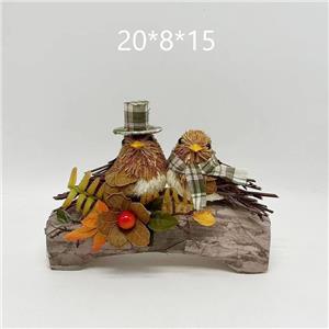 秋の収穫の屋外の絶妙な装飾的な鳥