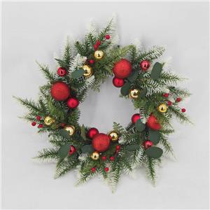 Home Decoration Christmas Wreath with Xmas Balls