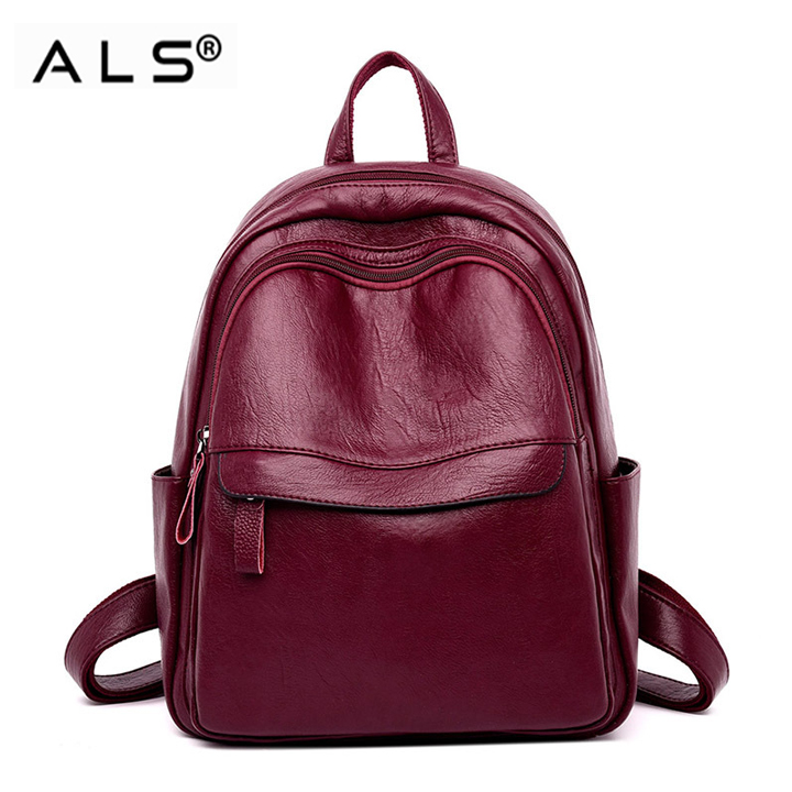 Mochila De Cuero Personalizada Para Mujer