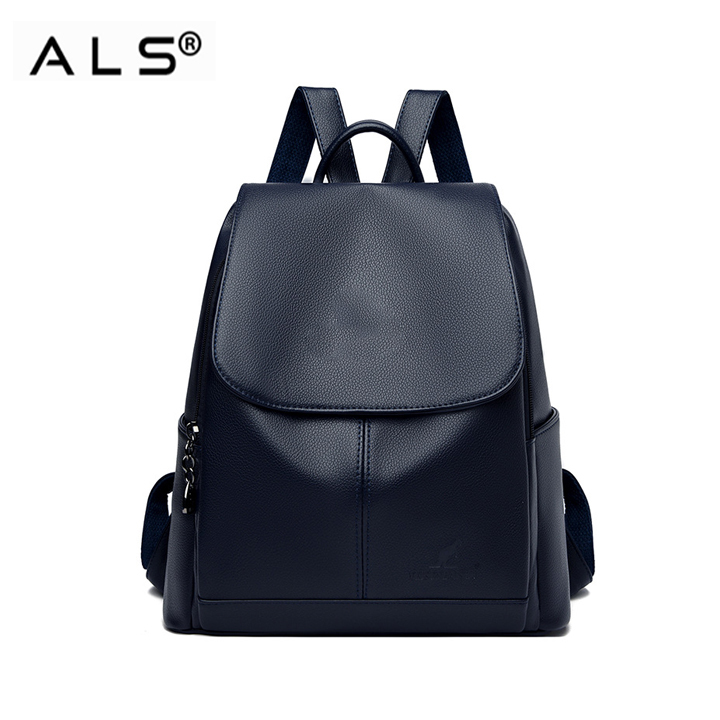 Casual Mens Leather Backpack