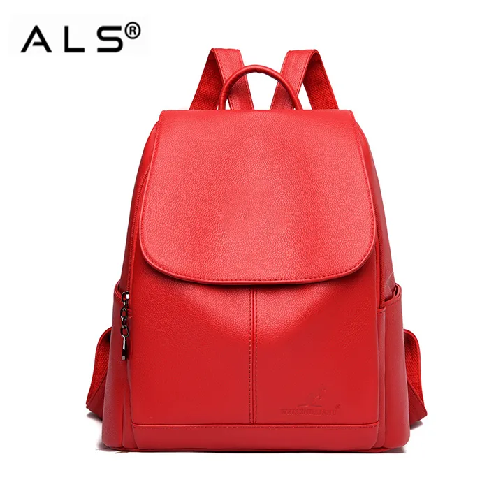 Casual Mens Leather Backpack