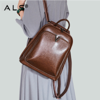 Casual Ladies Leather Backpack
