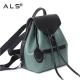 Ladies Women Leather Drawstring Bag