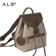 Ladies Women Leather Drawstring Bag