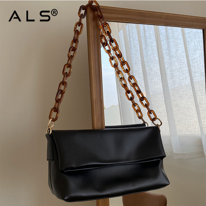 Bolso Bandolera De Piel Vegana De Gran Capacidad