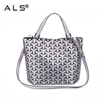 Leather Shoulder Tote Bag With Zipper