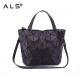 Leather Shoulder Tote Bag With Zipper