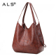 Leather Shoulder Crossbody Slouch Bag