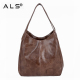 Leather Shoulder Crossbody Slouch Bag