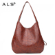 Leather Shoulder Crossbody Slouch Bag