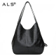 Leather Shoulder Crossbody Slouch Bag