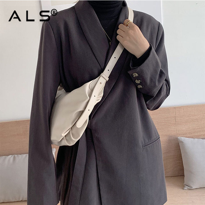 Bolso bandolera deportivo de cuero para hombre