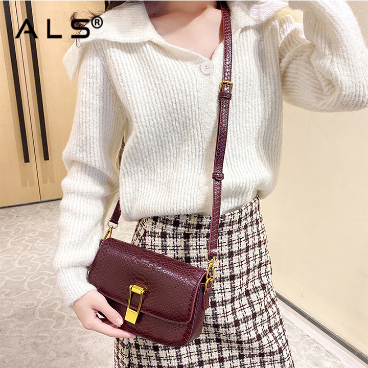 Damska skórzana torebka na ramię