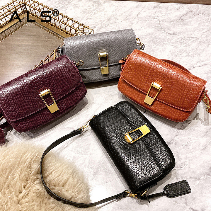 Women leather crossbody handbag