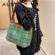 Women leather crossbody tote bag