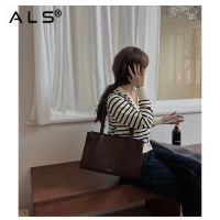 Shoulder leather tote bag for women