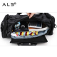 Leder-Wochenendtasche für Outdoor-Fitnessstudio und Sport