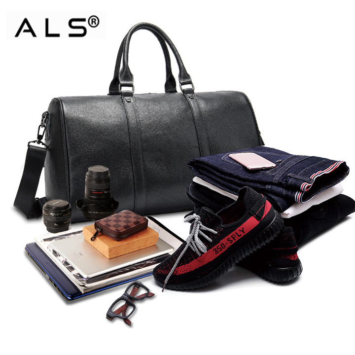 Leather Waterproof Travel Bags For Men
