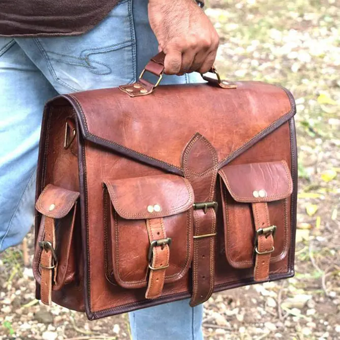 12 bolsos de cuero para computadora portátil con estilo y mejor calificados para hombres-2