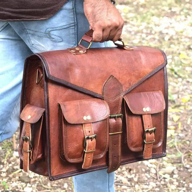 leather laptop bag