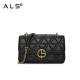 Woven leather cross body bag