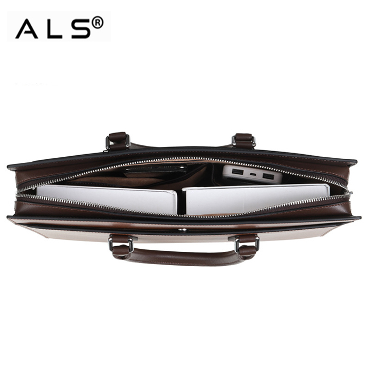 Leather Travel Laptop Briefcase For Women
