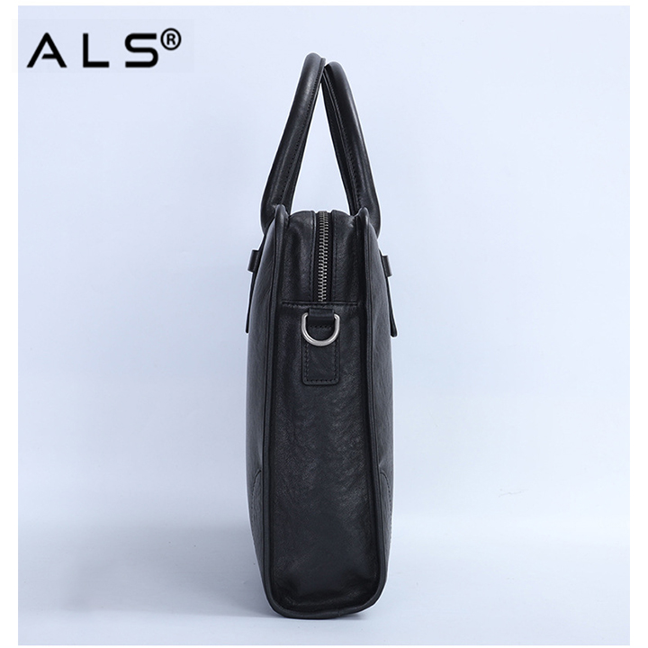 Funda de cuero para portátil de gran capacidad