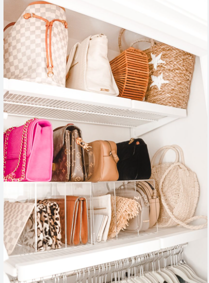 4 ideas inteligentes para guardar bolsos