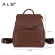 Waterproof Casual Leather Travel Backpack