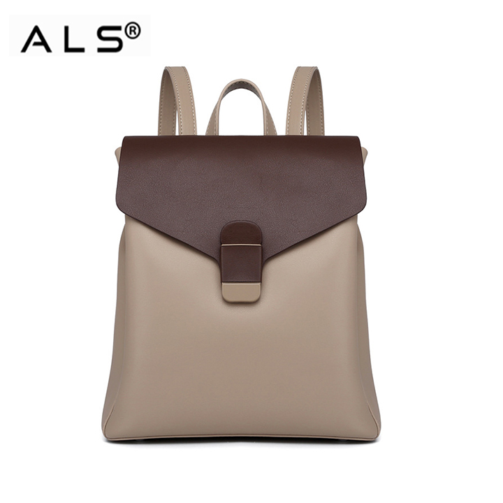 Mochila de cuero vegana vintage back pack