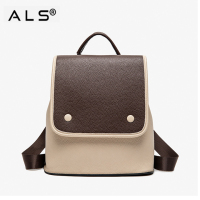 Leather Travel College Laptop Backpack