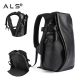 Waterproof Mens Leather Travel Backpack