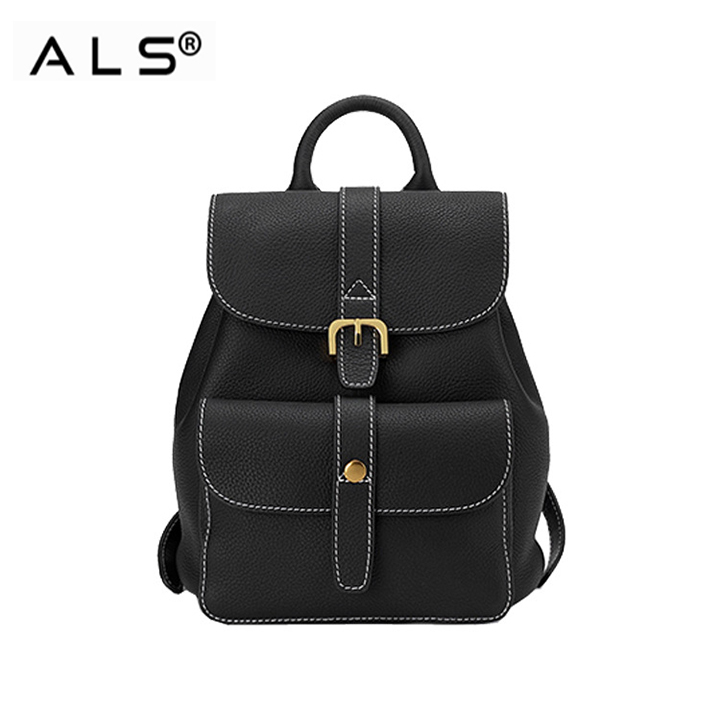 Leather Design Leisure Travel Knapsack