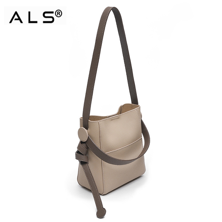 Leather Shoulder Tote Bag