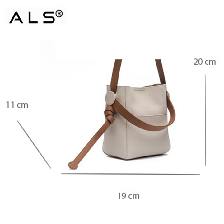 Leather Shoulder Tote Bag