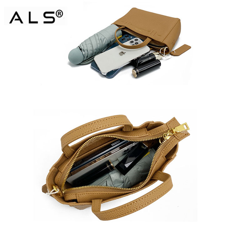 Bolso clásico de lujo con forma de cubo