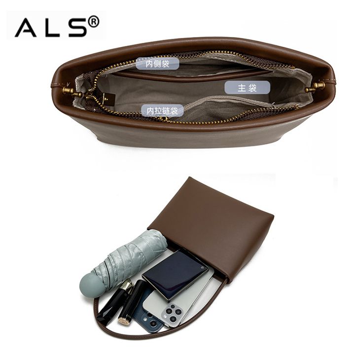 Leather Classical Crossbody Bucket