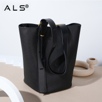 Leather Shoulder Bucket Handle Bag