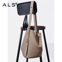 Leather Shoulder Bucket Handle Bag