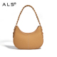 Elegant Moon Design Shoulder Leather Bag