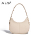 Elegant Moon Design Shoulder Leather Bag