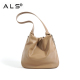 Leather Tote Crossbody Slouch Bag